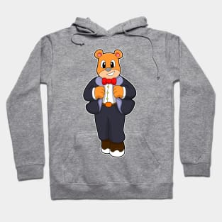 Bear as Groom with Suit Hoodie